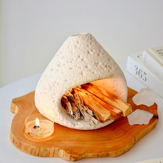 Ceramic Incense Holder & Ritual Burner - Sacred Sanctuary