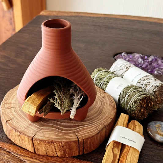Ceramic Incense Holder & Ritual Burner - The Miniature Hearth