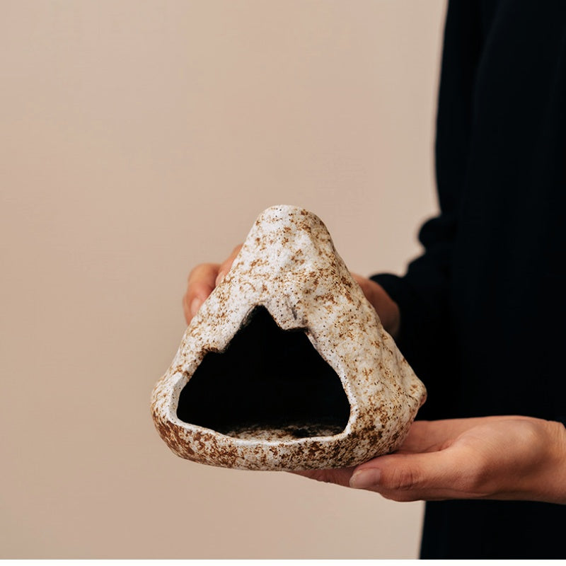 Ceramic Incense Holder & Ritual Burner - Volcano
