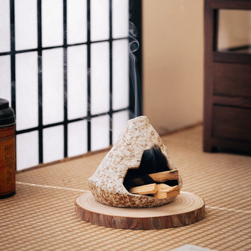 Ceramic Incense Holder & Ritual Burner - Volcano