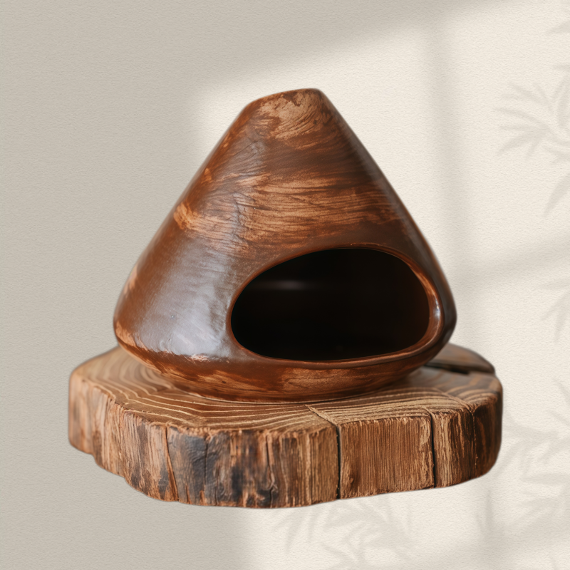 Ceramic Incense Holder & Ritual Burner - Mount Fuji