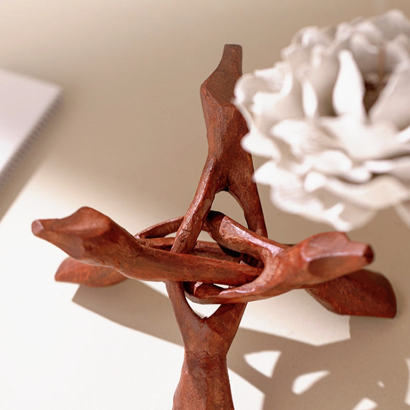 Heritage Porcelain Petal Incense Holder & Oil Diffuser - Blossoms