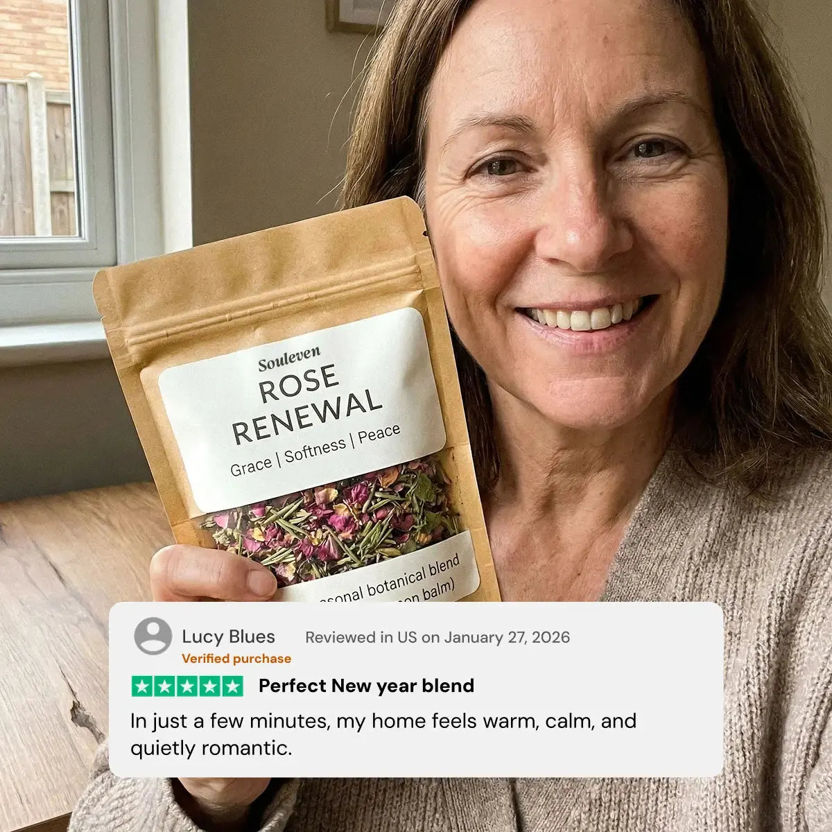 Rose Renewal Botanical Blend - Rose, Rosemary & Lemon Balm