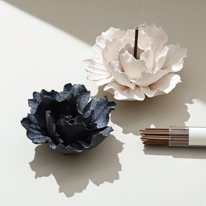Heritage Porcelain Petal Incense Holder & Oil Diffuser - Blossoms