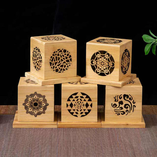 The Zen Sanctuary | Bamboo Incense Burner Box