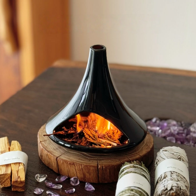 Ceramic Incense Holder & Ritual Burner - Invisible Peace