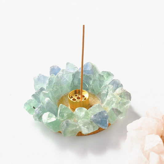Raw Healing Crystal Incense Stick Holder