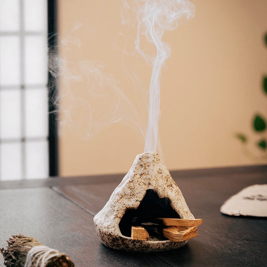 Ceramic Incense Holder & Ritual Burner - Volcano