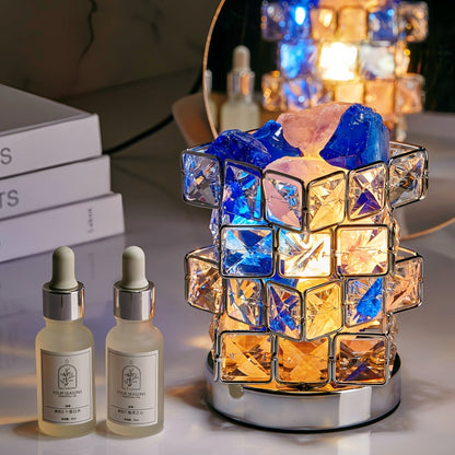 The Luminous Cube: Crystal Diffuser & Ambient Light Set