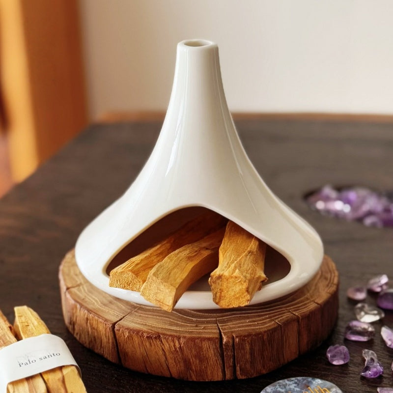 Ceramic Incense Holder & Ritual Burner - Invisible Peace