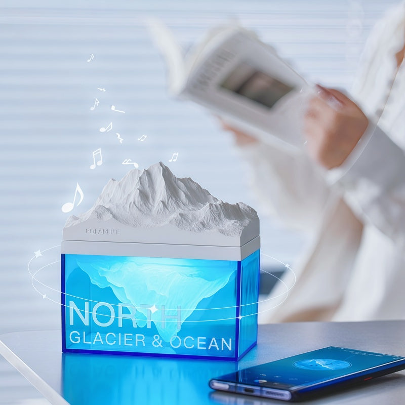 The Polar Glacier: 4-in-1 Sensory Speaker & Aroma Lamp