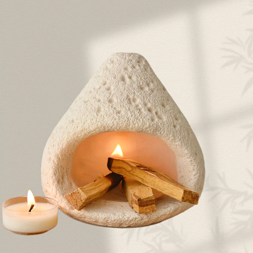 Ceramic Incense Holder & Ritual Burner - Sacred Sanctuary