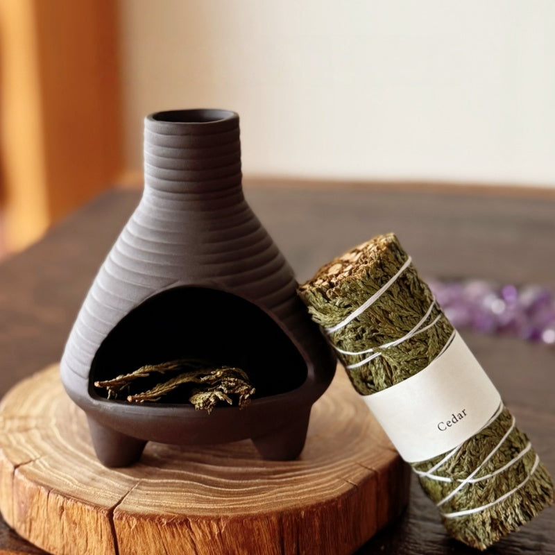 Ceramic Incense Holder & Ritual Burner - The Miniature Hearth