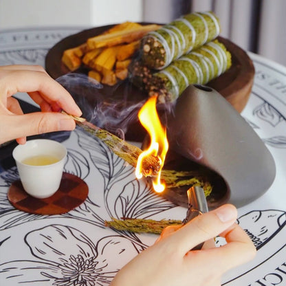 Ceramic Incense Holder & Ritual Burner - Wabi-Sabi Haven