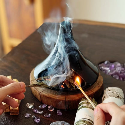 Ceramic Incense Holder & Ritual Burner - Invisible Peace