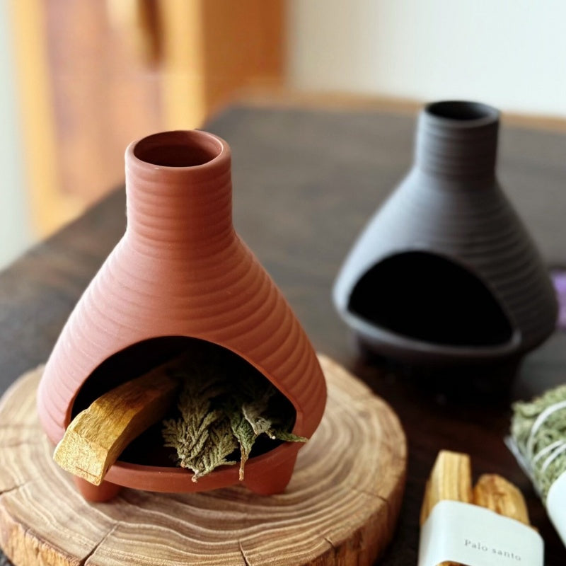 Ceramic Incense Holder & Ritual Burner - The Miniature Hearth