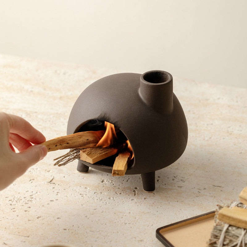 Ceramic Incense Holder & Ritual Burner - Earthly Dialogue