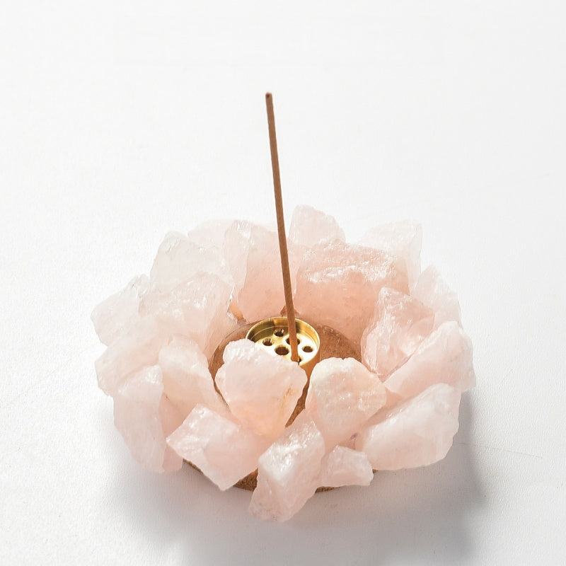 Raw Healing Crystal Incense Stick Holder