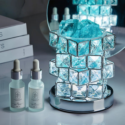 The Luminous Cube: Crystal Diffuser & Ambient Light Set