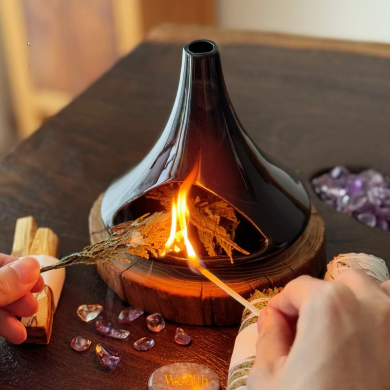 Ceramic Incense Holder & Ritual Burner - Invisible Peace
