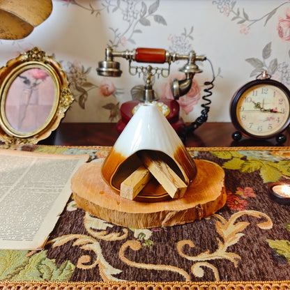 Ceramic Incense Holder & Ritual Burner - the Fuji Sanctuary
