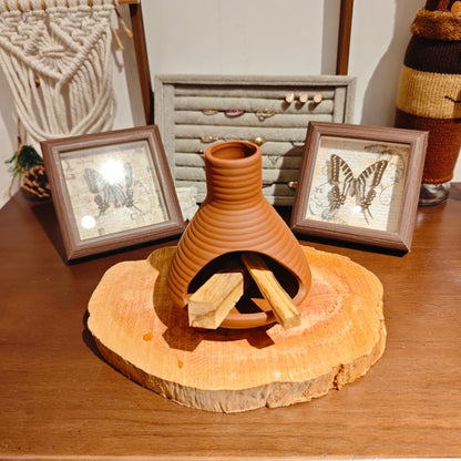 Ceramic Incense Holder & Ritual Burner - the Miniature Hearth