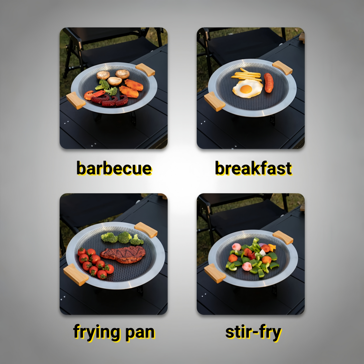BUERK Tri-Ply Stainless Steel Griddle | Outdoor & Indoor Grill Pan