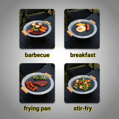 BUERK Tri-Ply Stainless Steel Griddle | Outdoor & Indoor Grill Pan