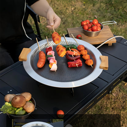 BUERK Tri-Ply Stainless Steel Griddle | Outdoor & Indoor Grill Pan