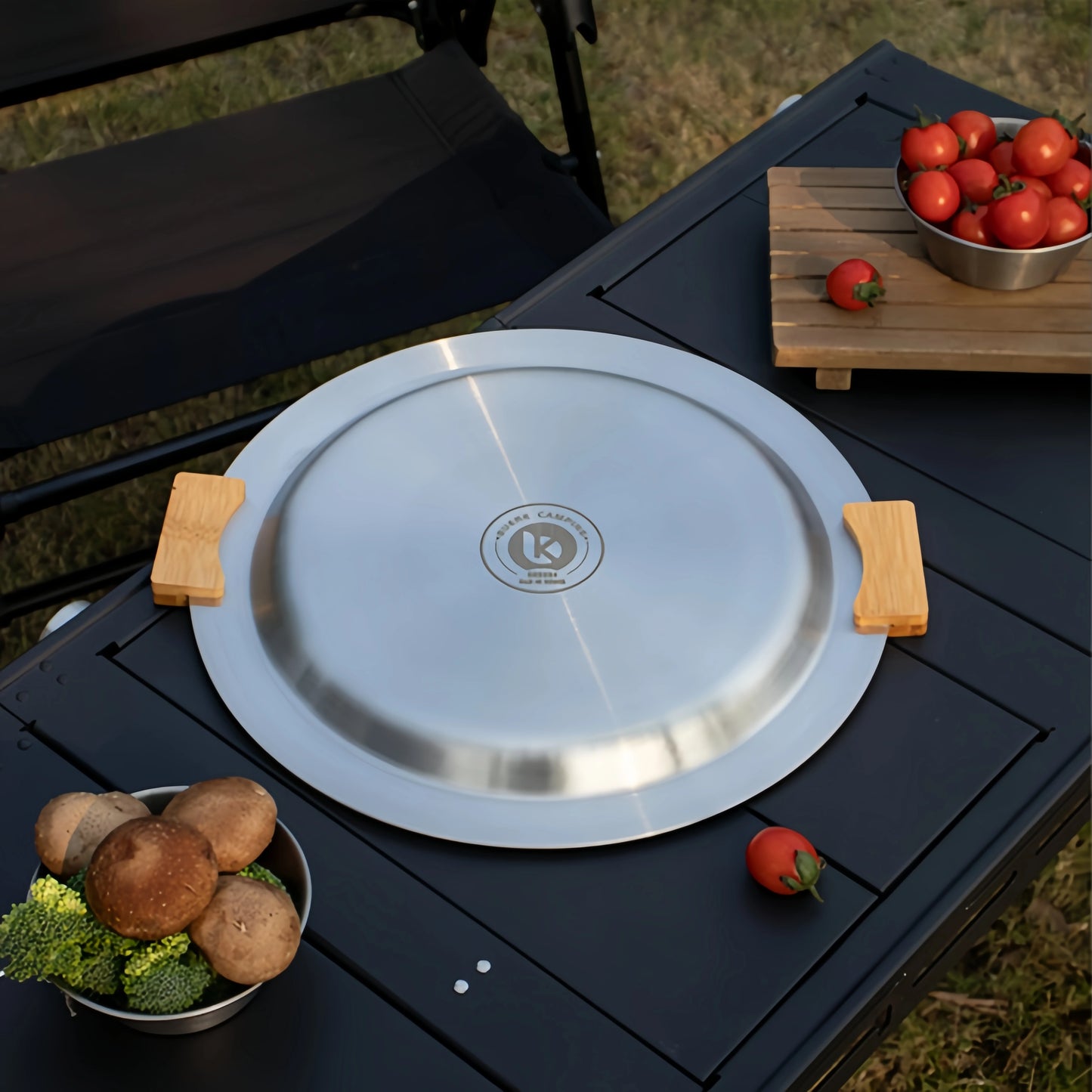 BUERK Tri-Ply Stainless Steel Griddle | Outdoor & Indoor Grill Pan