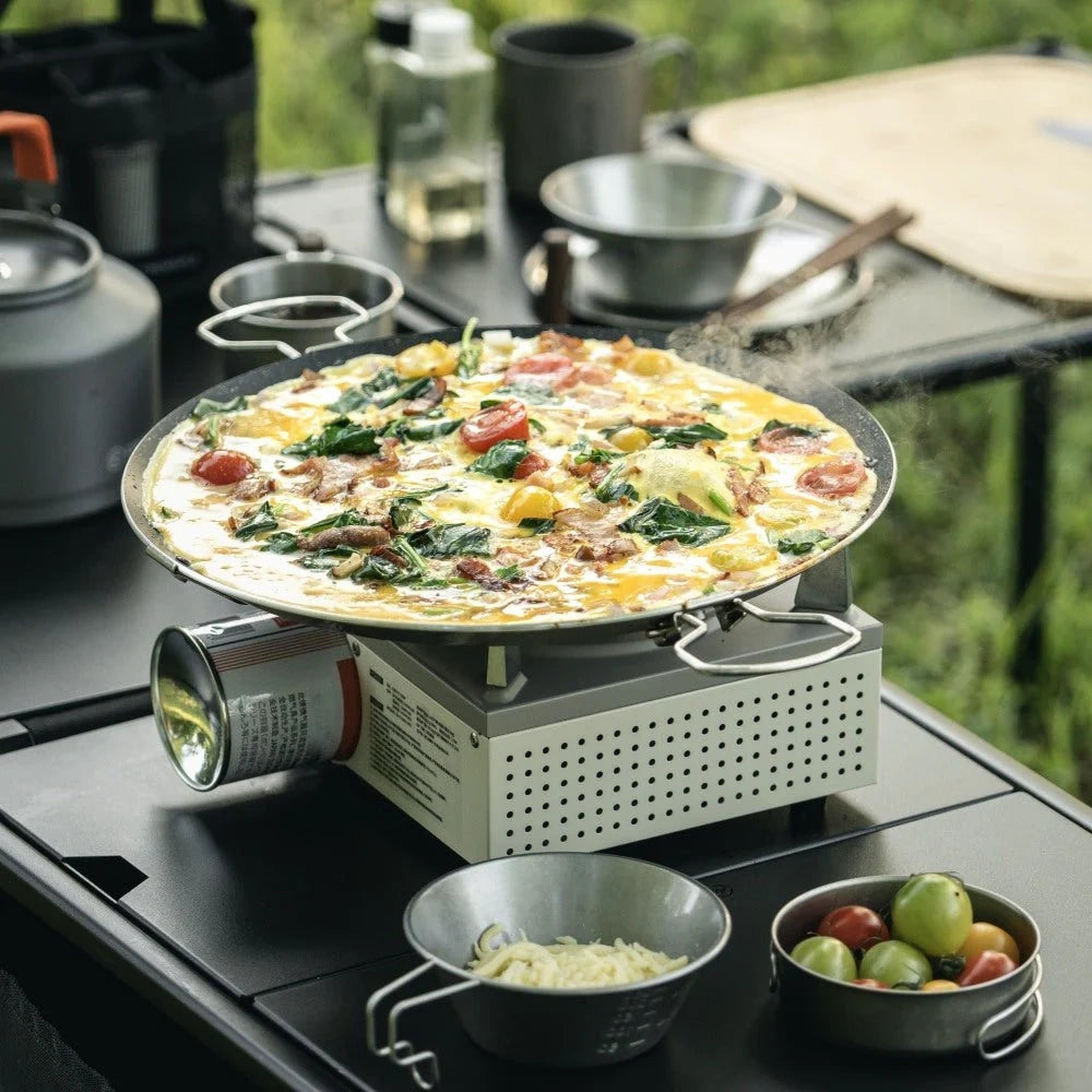 BUERK Tri-Ply Stainless Steel Griddle | Outdoor & Indoor Grill Pan